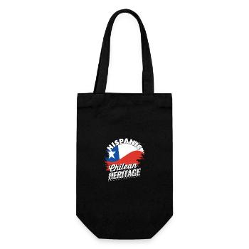 Hispanisch-chilenisches Erbe Pride - Chile Heritage - Geschenkbeutel für Flaschen - Schwarz - Vorne