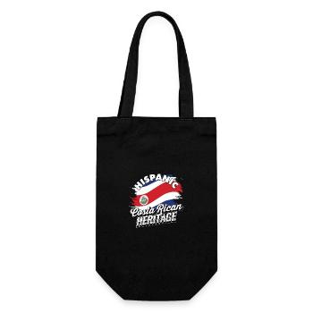 Hispanisches Erbe Costa Ricas - Costa Rica - Geschenkbeutel für Flaschen - Schwarz - Vorne