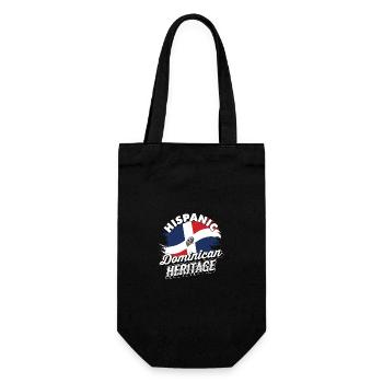 Hispanisches dominikanisches Erbe USA - Geschenkbeutel für Flaschen - Schwarz - Vorne