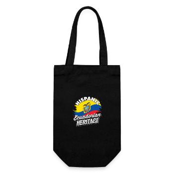 Hispanisches Ecuadorianisches Erbe Ecuador - Geschenkbeutel für Flaschen - Schwarz - Vorne