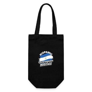 Hispanisches Erbe Nicaraguas Kulturerbe Nicaragua - Geschenkbeutel für Flaschen - Schwarz - Vorne