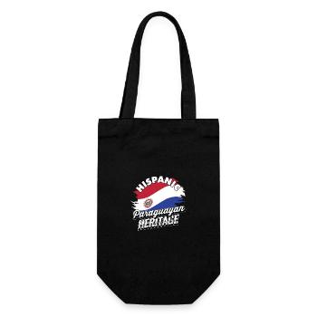 Hispanisches paraguayisches Erbe - USA Heritage Geschenke - Geschenkbeutel für Flaschen - Schwarz - Vorne