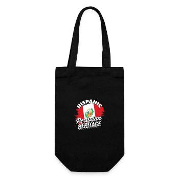 Hispanisches peruanisches Erbe - Peru Heritage Geschenke - Geschenkbeutel für Flaschen - Schwarz - Vorne