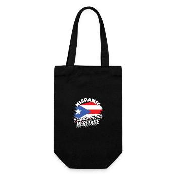 Hispanisches puerto-ricanisches Erbe Pride Puerto Rico - Geschenkbeutel für Flaschen - Schwarz - Vorne