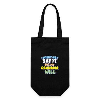Je ne le dirai peut-être pas, mais ma grand-mère le dira - Sac à bouteille - noir - Devant