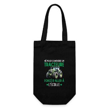 Tracteur Enfant Garçons Fermier Agriculteur - Sac à bouteille - noir - Devant