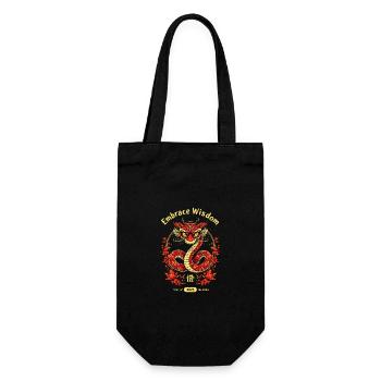 Embrace Wisdom Nouvel An lunaire 2025 Année du - Sac à bouteille - noir - Devant