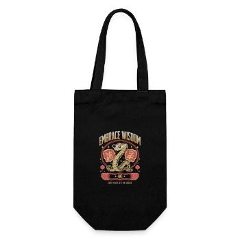 Embrace Wisdom Lunar New Year 2025 Year of the - Gift Bag for Bottles - black - Front