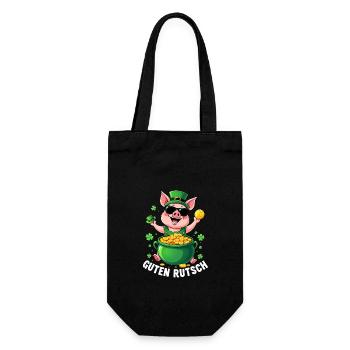 Lucky Pig - Réveillon du Nouvel An Bonne Année - Sac à bouteille - noir - Devant