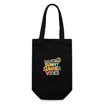 Sunny Summer Moments Vibes Summer Sun - Gift Bag for Bottles - black - Front