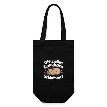 Capybara Capybara Rodent Animal - Gift Bag for Bottles - black - Front