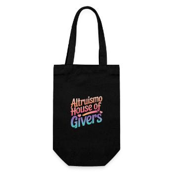Altruisme Don désintéressé Donner d’école - Sac à bouteille - noir - Devant