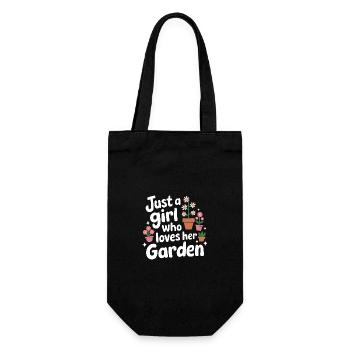 Gardener Garden Plants Gardening - Gift Bag for Bottles - black - Front