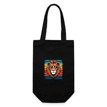 Lion Lion Animal Africa - Gift Bag for Bottles - black - Front