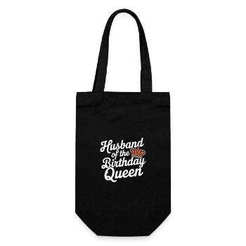 Husband, Spouse, Family, Wedding - Gift Bag for Bottles - black - Front