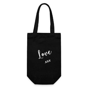 CHRISTMAS. YEAR. ANNIVERSARY. RETIREMENT. DAD. MAMAM. - Gift Bag for Bottles - black - Front