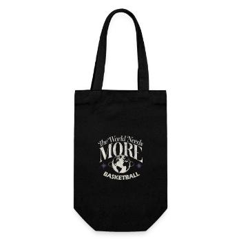 The World Needs More Basketball Passion - Gift Bag for Bottles - black - Front