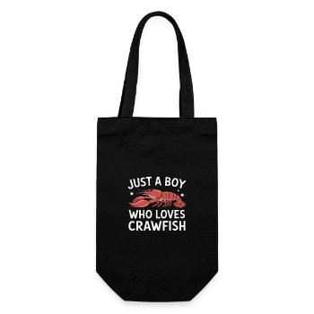 Lobsters, crabs, shrimps, seafood - Gift Bag for Bottles - black - Front