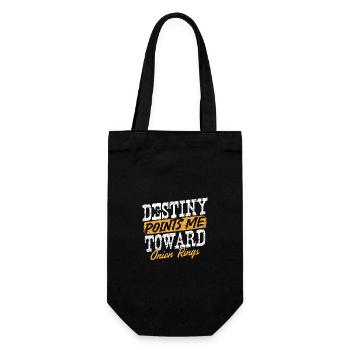 Destiny Points Me Toward Onion Rings Humor - Gift Bag for Bottles - black - Front