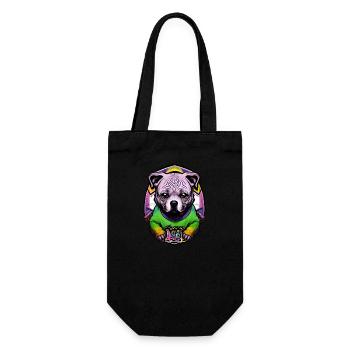 Chihuahua Chien Coloré Japonais - Sac à bouteille - noir - Devant