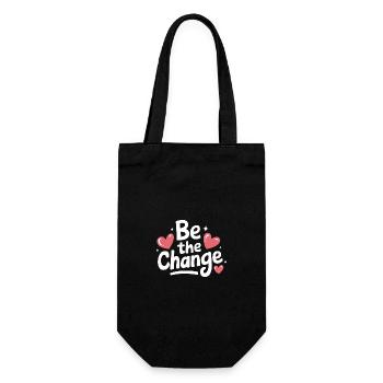 Altruisme Don désintéressé Donner d’école - Sac à bouteille - noir - Devant