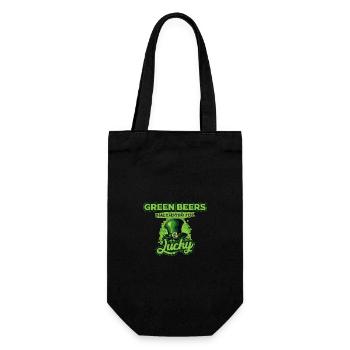 Les bières vertes de la Saint-Patrick donnent l’impression d’être au quotidien - Sac à bouteille - noir - Devant