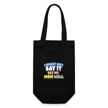 Je ne le dirai peut-être pas, mais ma mère le fera - Sac à bouteille - noir - Devant