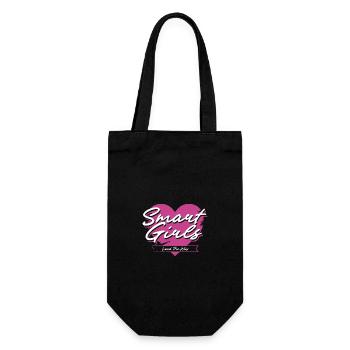 Les filles intelligentes ouvrent la voie à la conception du cœur - Sac à bouteille - noir - Devant