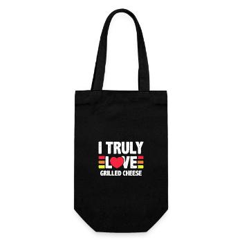 I Truly Love Grilled Cheese Passion Statement - Gift Bag for Bottles - black - Front