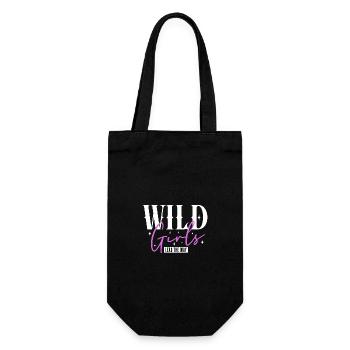 Wild Girls Lead The Way Statement - Gift Bag for Bottles - black - Front