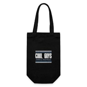 Cool Guys Handle Business Attitude Statement - Gift Bag for Bottles - black - Front
