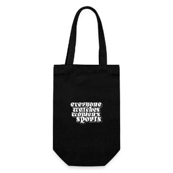 Everyone Watches Women's Sports Statement - Gift Bag for Bottles - black - Front