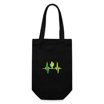 Cactus Cacti Desert Plant - Gift Bag for Bottles - black - Front