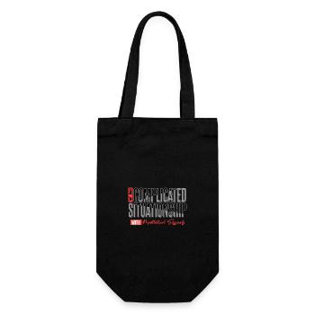 In A Complicated Situationship With Meditation - Gift Bag for Bottles - black - Front