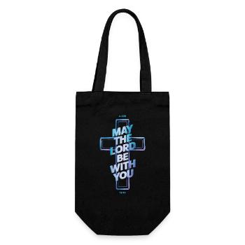 May the lord be with you - Geschenkbeutel für Flaschen - Schwarz - Vorne