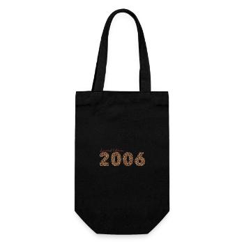 Jahrgang 2006, Geburtstagsgeschenk, Geschenk Frau - Geschenkbeutel für Flaschen - Schwarz - Vorne