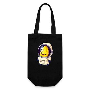 Banana Astronaut Cosmonaut - Gift Bag for Bottles - black - Front