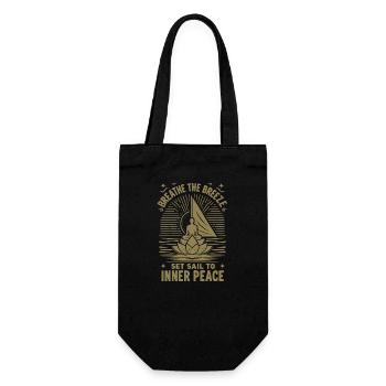 Sailing Yoga The Breeze Inner Peace - Gift Bag for Bottles - black - Front