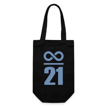 Infinite by 21 million Bitcoin - Gift Bag for Bottles - black - Front