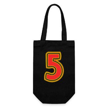 5 - Gift Bag for Bottles - black - Front