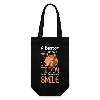 Bear Toys Cuddly Bear - Gift Bag for Bottles - black - Front