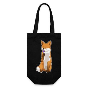 Fuchs Lutscher - Geschenkbeutel für Flaschen - Schwarz - Vorne