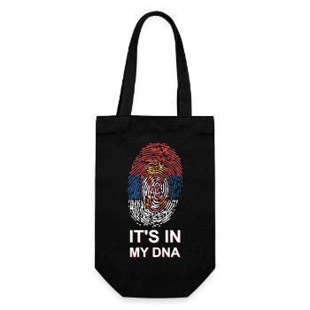 Serbia DNA - Gift Bag for Bottles - black - Front