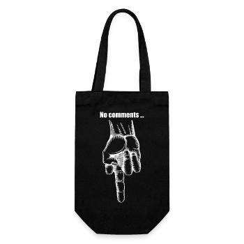 Upside-down world b - Gift Bag for Bottles - black - Front