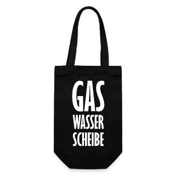 Handwerker Handyman Handwerk Werkzeug Baustelle - Geschenkbeutel für Flaschen - Schwarz - Vorne