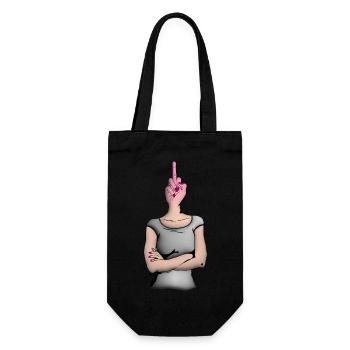 Poing du visage - Sac à bouteille - noir - Devant