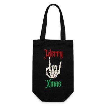 Merry Xmas | XMAS - Sac à bouteille - noir - Devant