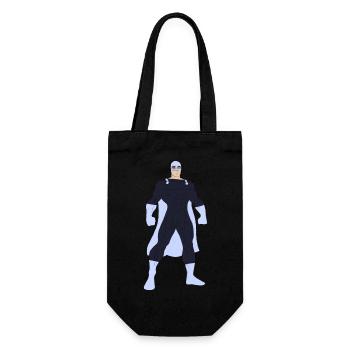 Be a Superhero! Be brave! - Gift Bag for Bottles - black - Front