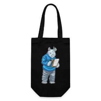 Rhino Sport Teacher School - Gift Bag for Bottles - black - Front