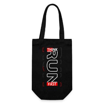 Denken Sie an Fast RUN Sportif-Kleidung - Geschenkbeutel für Flaschen - Schwarz - Vorne